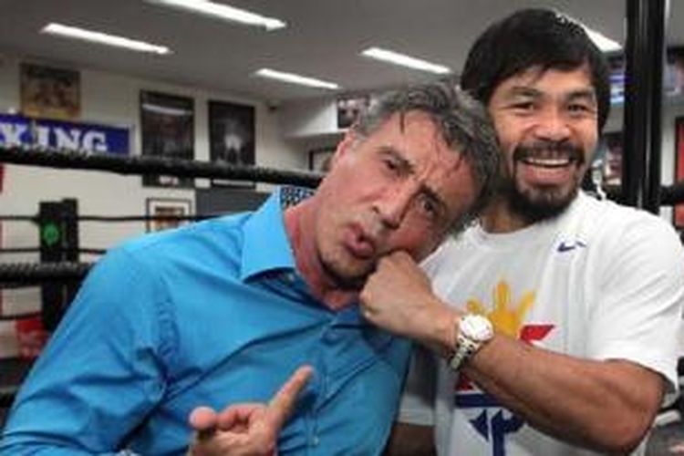 Manny Pacquiao dan Sylvester Stallone