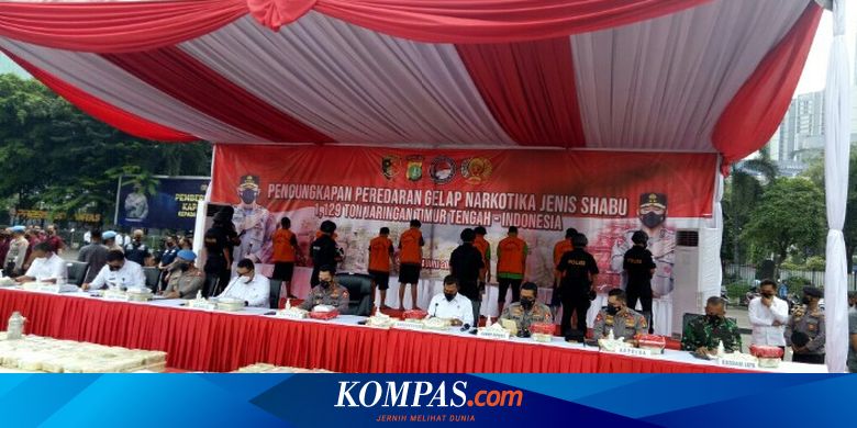 Fakta Pengungkapan 1,129 Ton Sabu Jaringan Timur Tengah, Libatkan Napi WNA - Vimarsana News