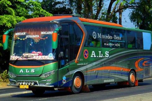Aksesoris yang Jamak Dipakai Bus Sumatera, Lampu Sorot di Depan