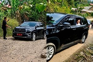 Mobil Bupati Lampung Selatan Terjebak di Jalan Rusak Parah, Warga: Jangan Janji-janji Saja