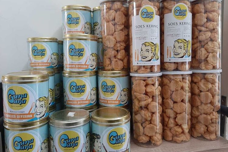 Produk kue kering merek Guna Guna Snack