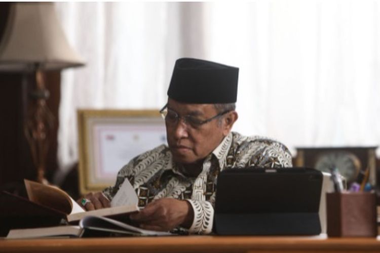 Ketua PBNU Said Aqil Siroj di Pondok Pesantren Luhur Al-Tsaqafah, Ciganjur, Jakarta Selatan, Sabatu (9/10/2021).