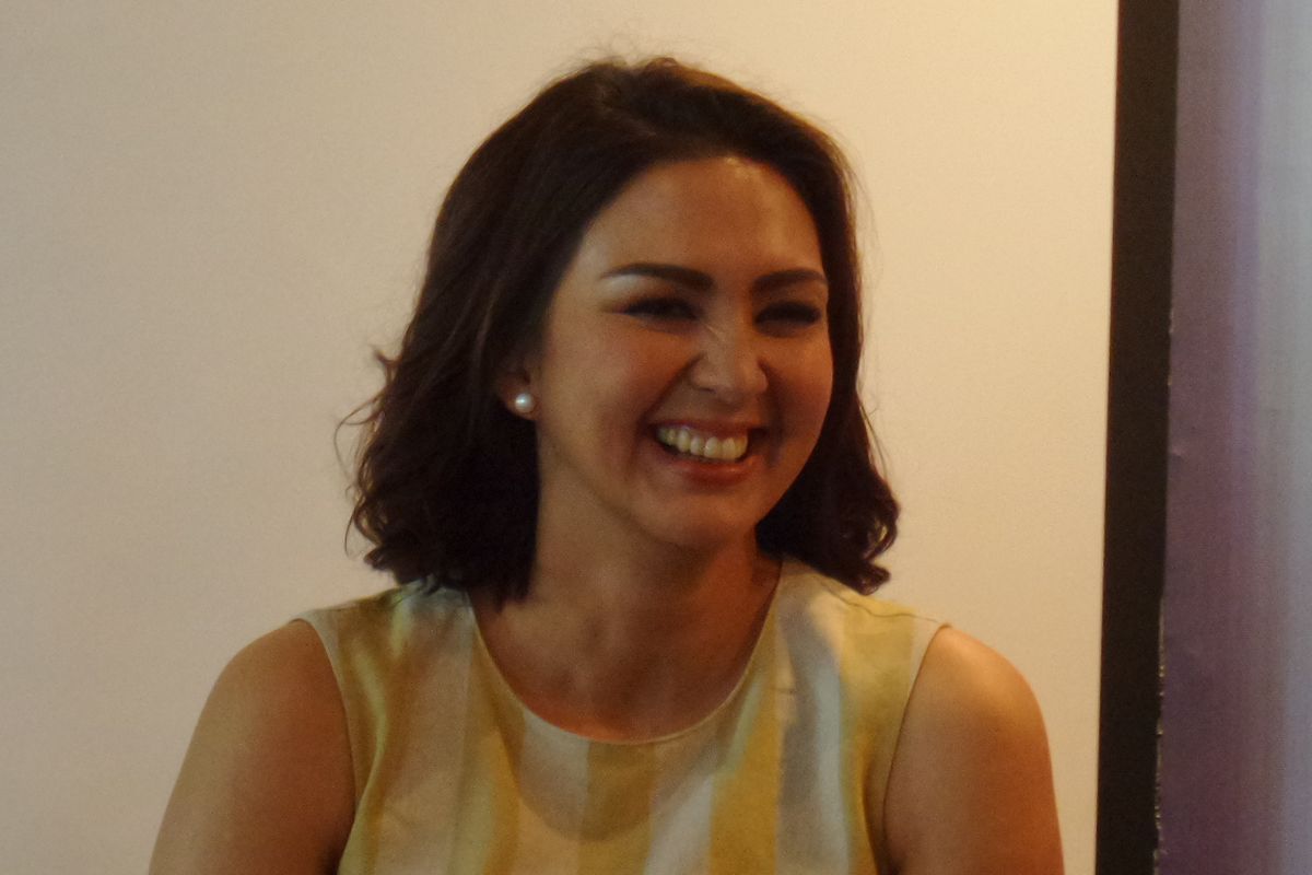 Presenter Donna Agnesia ketika ditemui di kawasan Menteng, Jakarta Pusat, Rabu (26/6/2019).