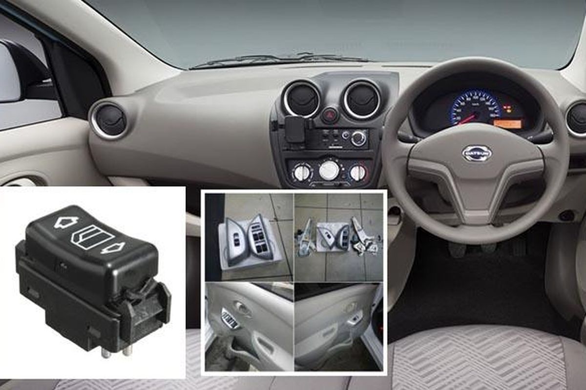 Dashboard Datsun Go dan tambahan saklar power window