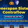 Jadwal Contraflow di Ruas Jalan Tol Selama Libur Nataru 2024/2025