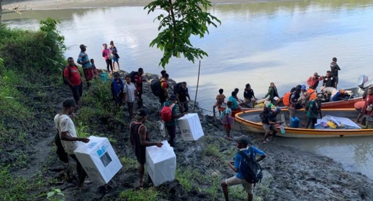 Sungai Kering, Logistik Pilkada Terlambat, 6 TPS di Sarmi Papua Pemilu Susulan