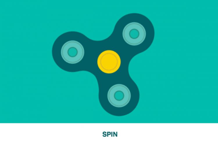 Fidget spinner virtual bikinan Google. Mainan ini bisa ditemukan lewat Search di browser desktop dan mobile, seperti Chrome dan Firefox.