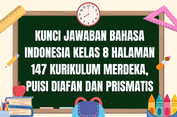 Kunci Jawaban Bahasa Indonesia Kelas 8 Halaman 147 Kurikulum Merdeka, Puisi Diafan dan Prismatis