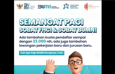 Lowongan pekerjaan terbaru pada Rekrutmen Bersama BUMN 2023