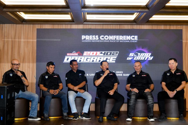 Bambang Soesatyo (Bamsoet) di konferensi Pers HI-Drone di Jakarta, Selasa (7/11/2023)