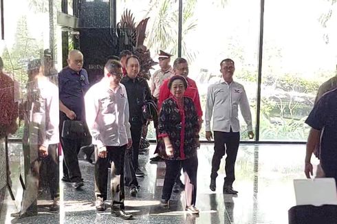 Megawati Hadiri Rapat Ketum Parpol Pengusung Ganjar di Gedung MNC