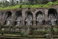 Candi Gunung Kawi, Relief yang Menghiasi Tebing 