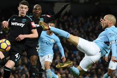 Hasil Liga Inggris, David Silva Tentukan Kemenangan Man City