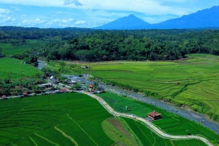 Panorama Desa Wisata Ngidam Muncar, salah satu desa wisata di Kabupaten Semarang