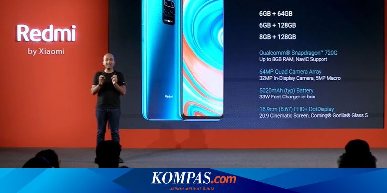 Xiaomi Redmi Note 9 Pro 8gb 128gb Snapdragon720g 5020mah Shopee Indonesia