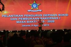 Hadiri Pelantikan SOKSI, Jokowi Didampingi Menteri Ekonomi