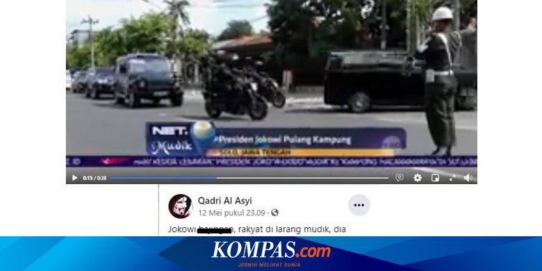 [KLARIFIKASI] Video Berita Presiden Jokowi Pulang Kampung