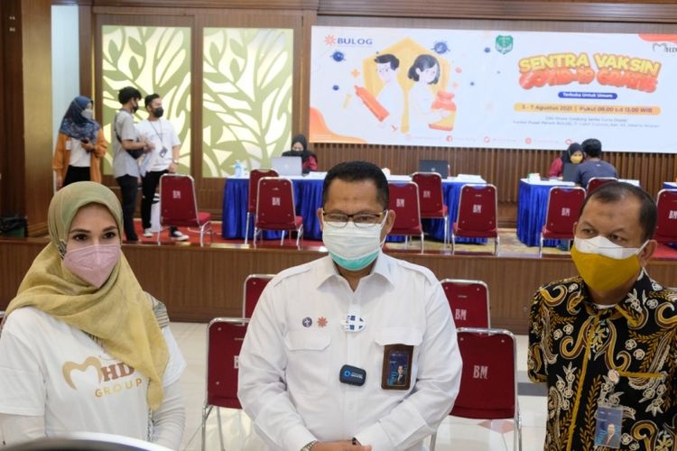 Perum Bulog gelar sentra vaksinasi Covid-19 gratis pada 5-7 Agustus 2021 di Gedung Oryza, Kantor Pusat Bulog, Jakarta 
