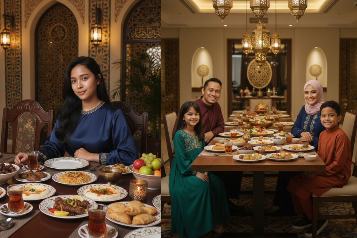 Transformasi Foto Selfie Jadi Bukber Estetik dengan Nuansa Arabian Night