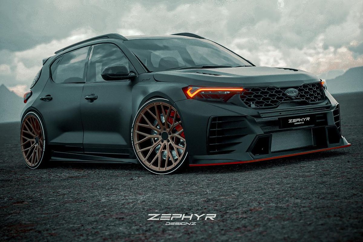 Modifikasi digital Kia Sonet Zephyr Edition Concept 3D Render