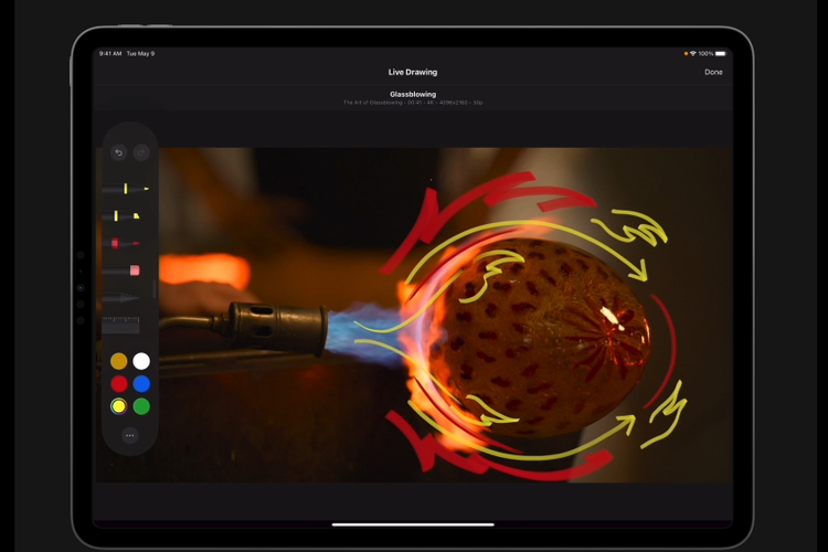 Fitur Live Drawing di Final Cut Pro versi iPad