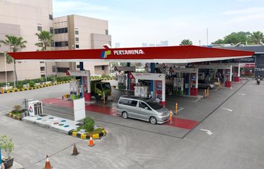 Ilustrasi SPBU Pertamina di Jakarta