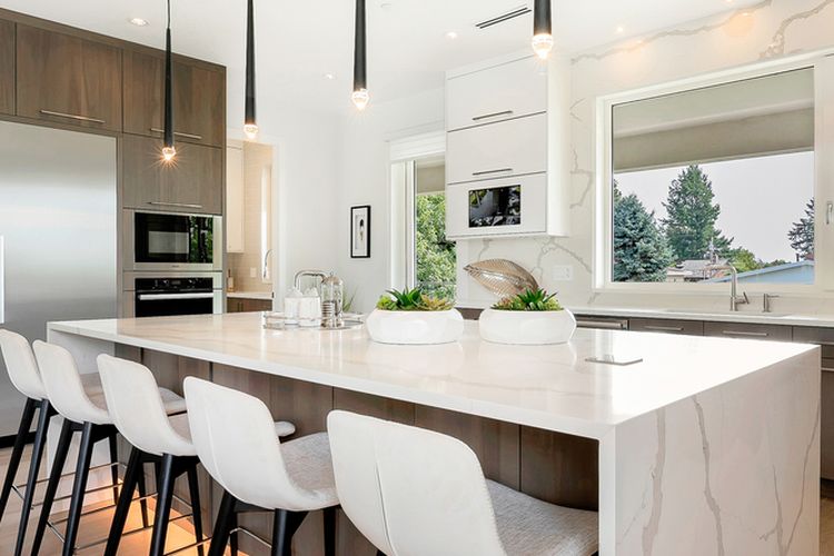 Ilustrasi pencahayaan di dapur.