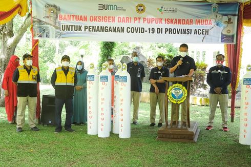 PT Pupuk Iskandar Muda Bantu Pasokan Oksigen untuk Penanganan Covid-19 di Provinsi Aceh