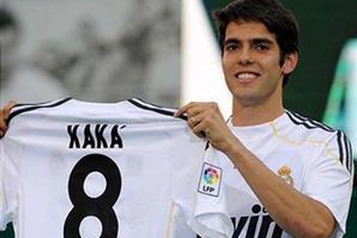 Gelandang Real Madrid, Ricardo Kaka.