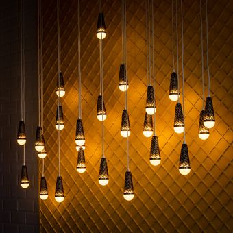 Ilustrasi lampu LED di dalam rumah minimalis