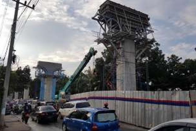 Light Rail Transit di Palembang, Sumatera Selatan.