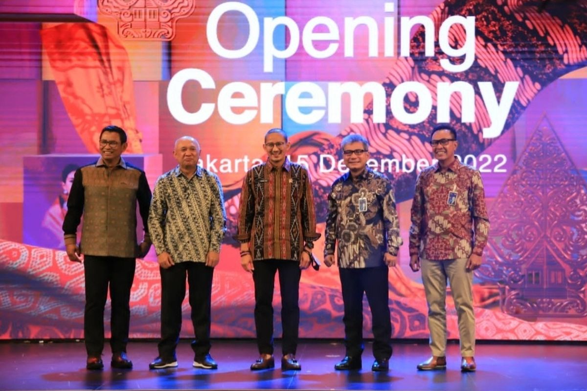 Opening Ceremony UMKM EXPO(RT) BRILIANPRENUER 2022 di Jakarta Convention Center (JCC), Kamis (15/12/2022).