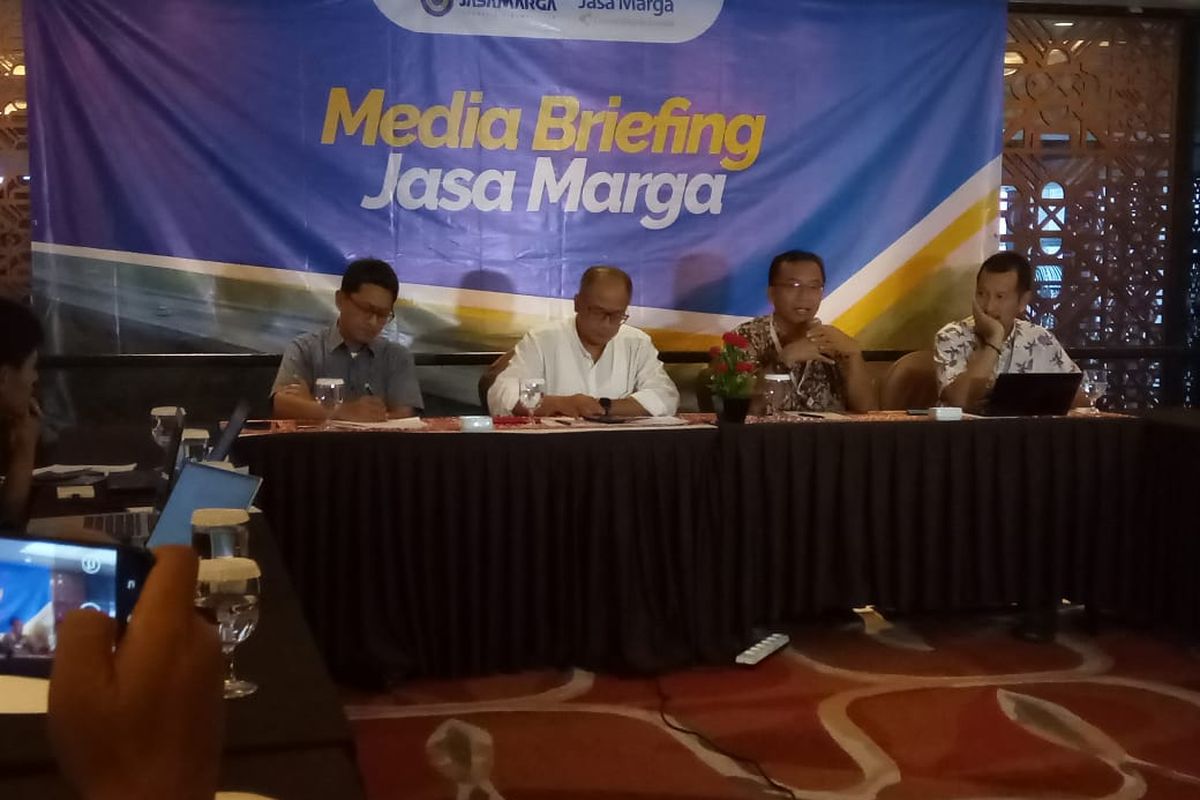 Media briefing Jasa Marga, Jumat (7/2/2020).