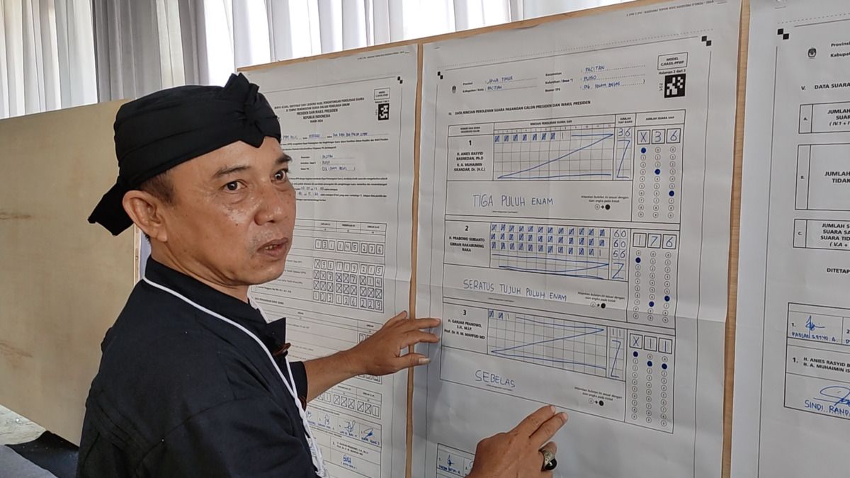 Prabowo-Gibran Unggul di TPS SBY dan Ibas di Pacitan, Jawa Timur