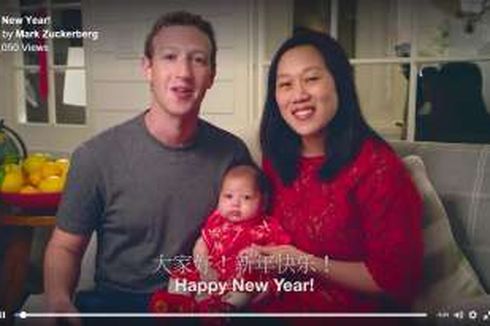 Imlek, Mark Zuckerberg Umumkan Nama China Anaknya 