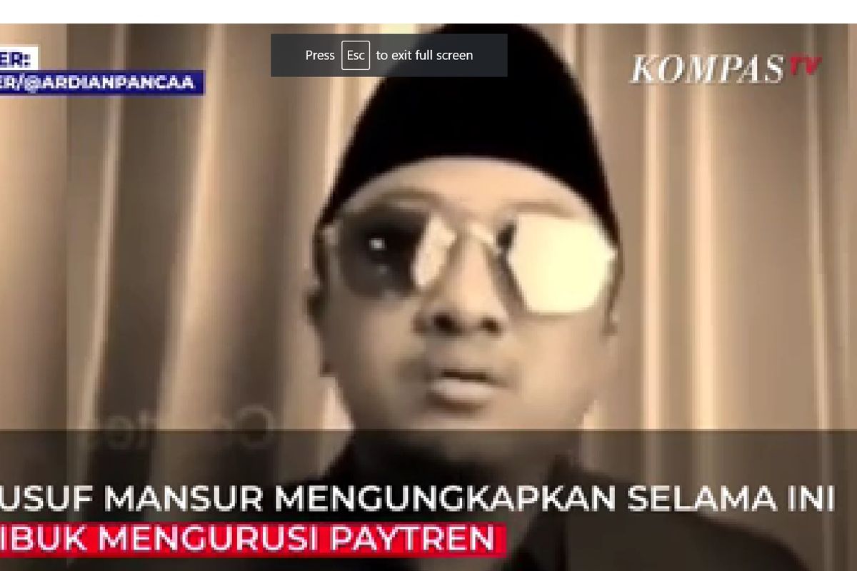 Curhat Ustaz Yusuf Mansur terkait masalah yang membelit PayTren