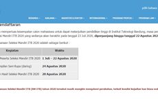 Jangan Lupa, Hasil Seleksi Mandiri ITB Sudah Diumumkan, Ini Link untuk Aksesnya