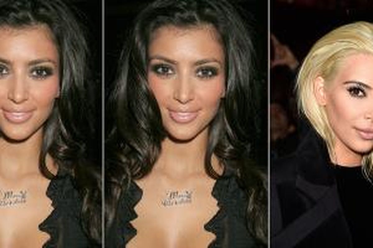 Kim Kardashian gunakan perawatan laser hair removal untuk menghentikan pertumbuhan anak rambut di area keningnya. 