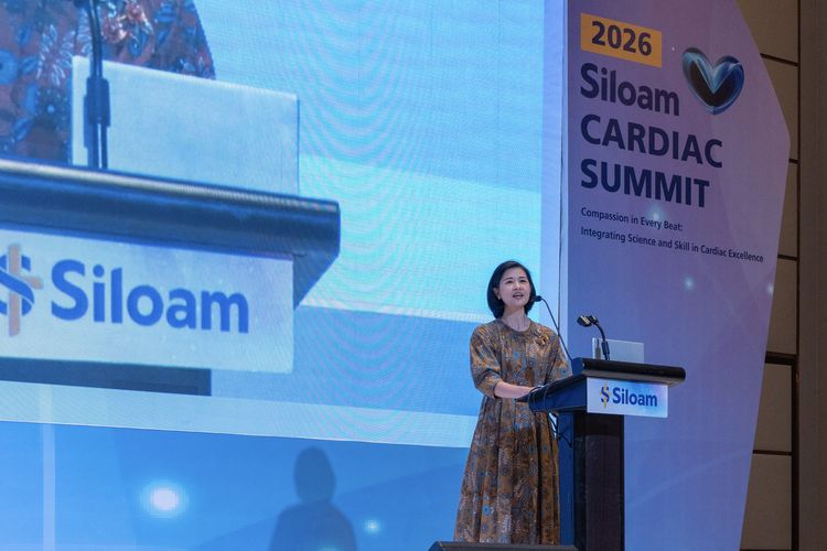 CEO Siloam International Hospitals, Caroline Riady dalam Opening ceremony Siloam Cardiac Summit 2026 “Compassion in Every Beat: Integrating Science and Skill in Cardiac Exellence”, di Jakarta Pusat, Sabtu (25/4/2026).