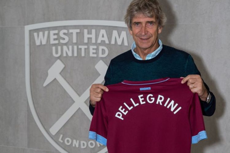 Manuel Pellegrini saat ditunjuk menjadi manajer baru West Ham United.