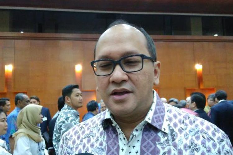 Ketua Kamar Dagang dan Industri (Kadin) Indonesia Rosan P Roeslani di Kemenperin, Jakarta Senin (20/2/2017).