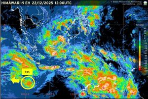 Bibit Siklon 93S di Selatan Banten Diprediksi Menguat, BMKG: Bisa Jadi Siklon Kategori 1