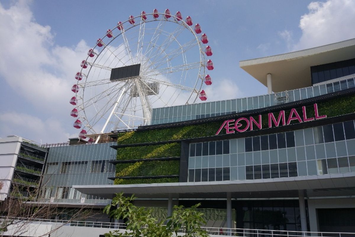 Aeon Mall Jakarta Garden City. Gambar diambil Rabu, (30/8/2017) atau sebulan sebelum pembukaan. 