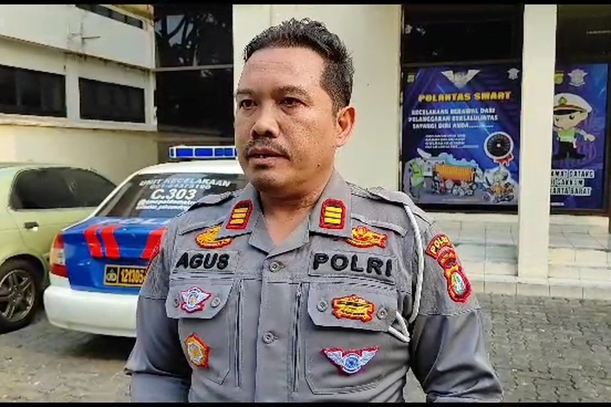 Kanit Gakkum Polres Metro Jakarta Barat AKP Agus Suwito saat ditemui di Kantor Satlantas Jakarta Barat, Selasa (2/8/2023). 