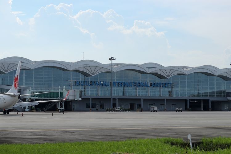 Ilustrasi Bandara Internasional Kualanamu atau Bandara Kualanamu di Deli Serdang, Sumatera Utara
