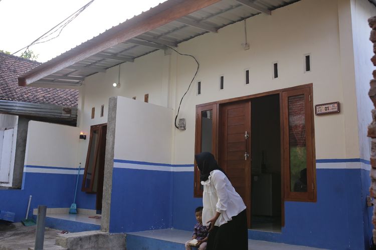 Salah satu rumah yang telah ditingkatkan kualitasnya, di Kawasan Kelurahan Kebun Sari, Kecamatan Ampenan, Kota Mataram, Nusa Tenggara Barat
