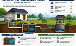 Begini Aturan Jarak Ideal Septic Tank dari Sumur