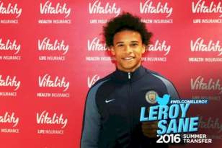 Winger Manchester City, Leroy Sane. 