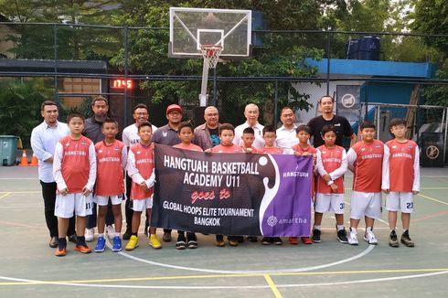 Tim Basket Usia 11 Tahun Akademi HangTuah Ikuti Turnamen di Thailand