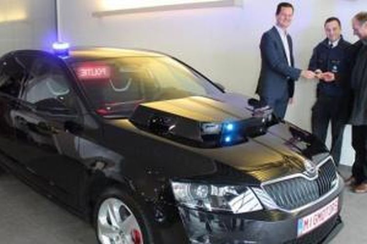 Skoda Octavia VRS milik Kepolisian Belgia